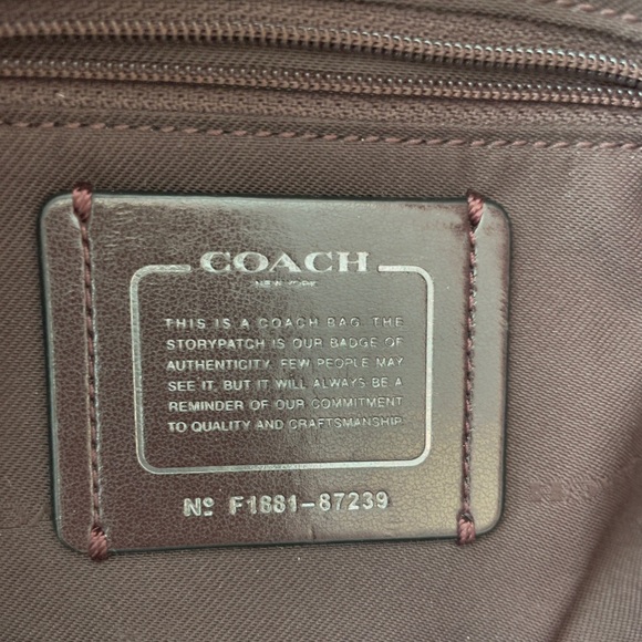 Coach Brown Leather Shoulder Bag - Picture 8 of 12
